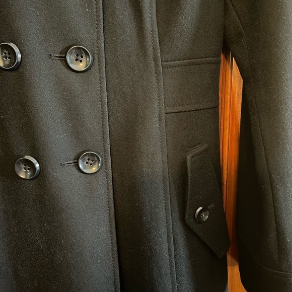 Old Navy Sz Med Black Pea Coat. - Picture 6 of 17